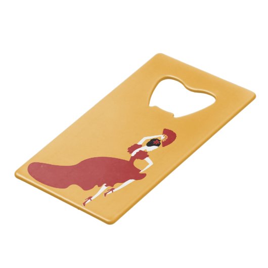 フラメンコダンサーボトルオープナー クレジットカード栓抜き (正面アングル)