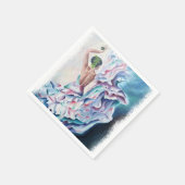 フラメンコダンサー紙ナプキン スタンダードカクテルナプキン (角)