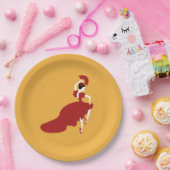 フラメンコダンサー紙プレート ペーパープレート (パーティー)