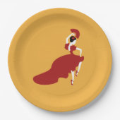 フラメンコダンサー紙プレート ペーパープレート (正面)