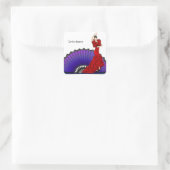 フラメンコダンサー スクエアシール (バッグ)