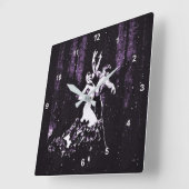 フラメンコダンサー スクエア壁時計 (傾斜)