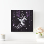 フラメンコダンサー スクエア壁時計 (ホーム)