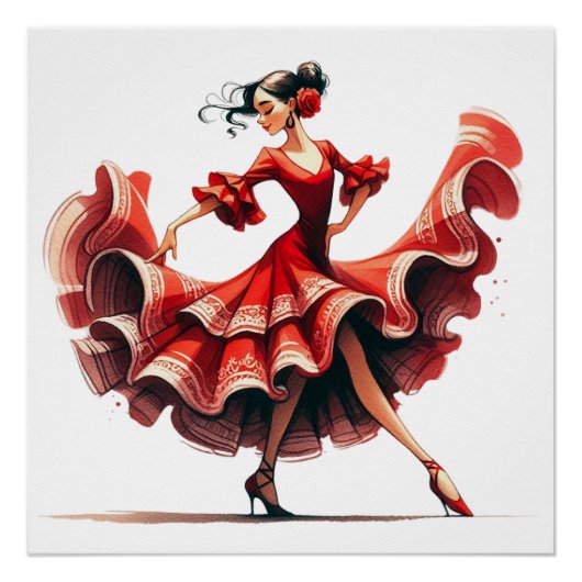 フラメンコダンサー ポスター (正面)