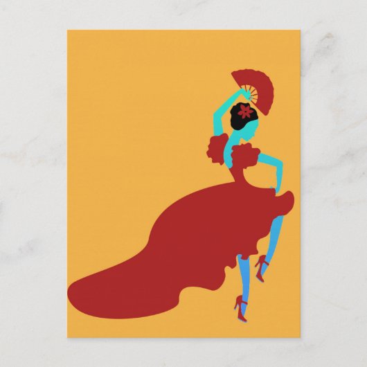 フラメンコダンサー ポストカード (正面)