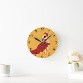 フラメンコダンサー ラウンド壁時計 (ホーム)