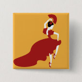 フラメンコダンサー 缶バッジ (正面)