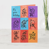 フラメンコダンスアンドミュージック誕生日 カード (正面)