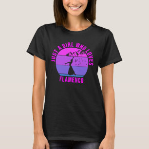 フラメンコダンスギフトが大好きな少女 Tシャツ