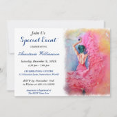 フラメンコダンスパーティーイベント招待状 招待状 (正面)