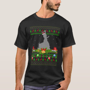 フラメンコダンスラバークリスマスサンタ醜いフラメンコクリー Tシャツ