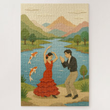 フラメンコダンス紙コラージュ