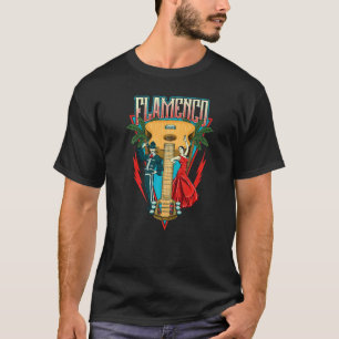 フラメンコダンス スペインのダンススタイル 楽しい音楽 ギ Tシャツ