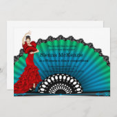フラメンコダンス 招待状 (正面/裏面)