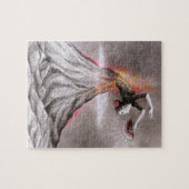 フラメンコ踊りの女性火山シュラルペンアート ジグソーパズル (横)