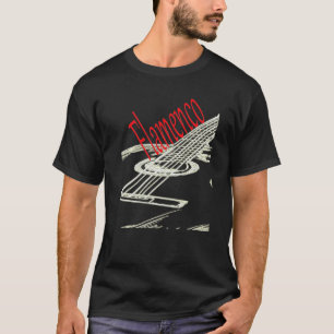 フラメンコ アコースティックギター奏者 Tシャツ
