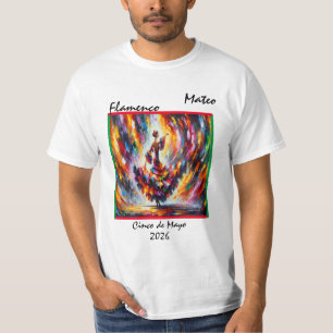 「フラメンコ」カスタマイズ可能なTシャツ Tシャツ
