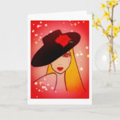 フラメンコ カード (黄色い花)