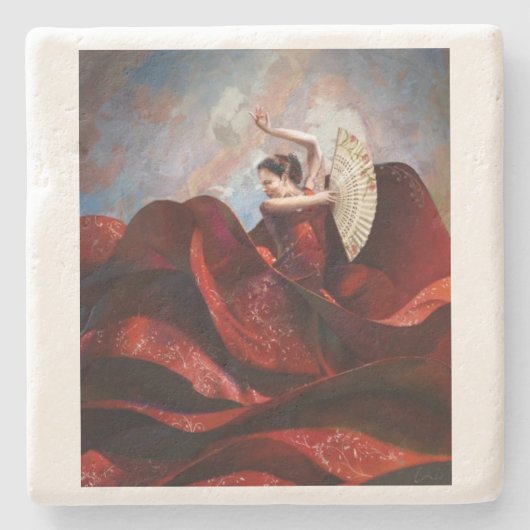 フラメンコ ストーンコースター (正面)