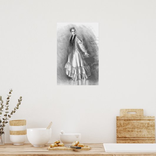 （フラメンコ） ポスター (キッチン)