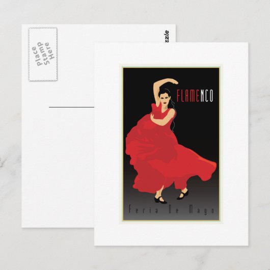 フラメンコ ポストカード (正面/裏面)