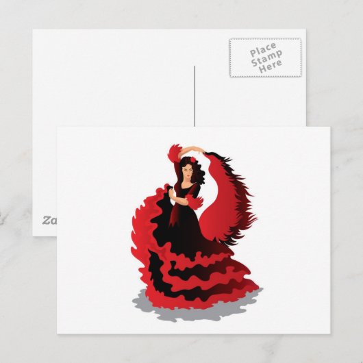 フラメンコ ポストカード (正面/裏面)