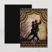 フラメンコ ラテンダンス ご招待 招待状 (正面/裏面)