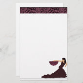 フラメンコ 便箋 (正面/裏面)