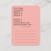 フラメンコ – 名刺 (裏面)