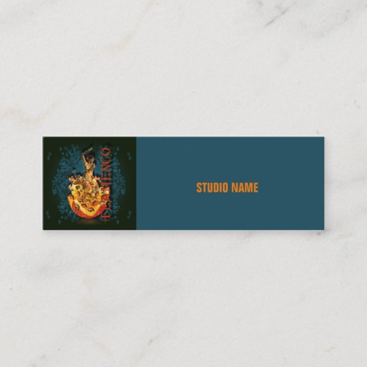 フラメンコII -名刺 スキニー名刺 (正面)