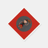 フラメンスペインのゴ踊り誕生会 スタンダードカクテルナプキン (角)