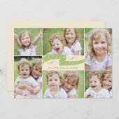 フラモダングホリデーフォトカード – 緑 シーズンカード (正面/裏面)