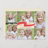 フラモダングホリデーフォトカード – 赤 シーズンカード (正面/裏面)