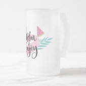 フラリラックスミン楽しむゴ フロストグラスビールジョッキ (正面右)