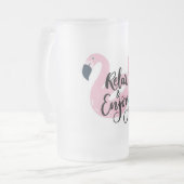 フラリラックスミン楽しむゴ フロストグラスビールジョッキ (正面左)