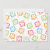 フラルアウ(ハワイ式宴会)誕生日パーティーの招待 招待状 (裏面)