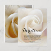 フラルウェディング案内カード挿入用テンプレート 招待状 (正面/裏面)