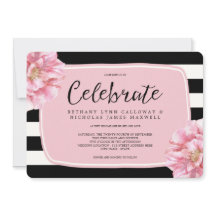 フラルチックなウェディング招待状 / ピンク