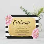 フラルチック ウェディング 招待状 / ゴールド (スタンド正面)