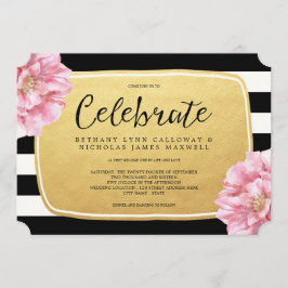 フラルチック ウェディング 招待状 / ゴールド