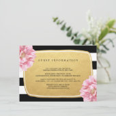 フラルチック ウェディング 挿入カード / ゴールド エンクロージャーカード (スタンド正面)