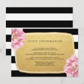 フラルチック ウェディング 挿入カード / ゴールド エンクロージャーカード (正面/裏面)