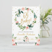 フラルリースとグリーン ユーカリ オー ベイビー ボーホー 招待状 (スタンド正面)