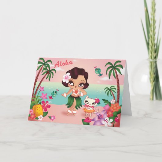 フラルーズアイランドパラダイス-グリーティングカード カード (正面)