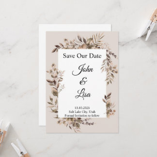 フラル・エレガンス・セーブ・ザ・デート・招待状 招待状