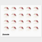 フラル エンブレイス マタニティ ブライダルシャワー ラベル (シート)