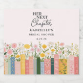 フラル・ストーリーブック ハー・ネクスト・チャプター ブライダルシャワー スパークリングワインラベル (シングルラベル)