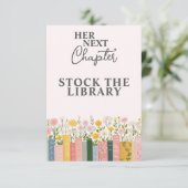 フラル・ストーリーブック 彼女の次の章 ブライダルシャワー エンクロージャーカード (スタンド正面)