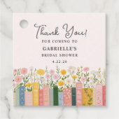 フラル・ストーリーブック 彼女の次の章 ブライダルシャワー フェイバータグ (正面)