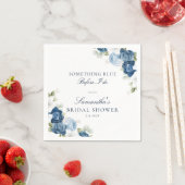 フラル ダスティーブルー ビフォア アイ ドゥ ブライダル シャワー ペーパー スタンダードカクテルナプキン (インサイチュ)